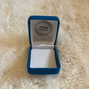 Velvet Suede Blue Jewelry Presentation Case